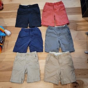 **SOLD ON MECARI** GAP Shorts Size 7 Size 8 BOYS EUC Six  Pairs 6 Preppy